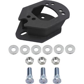 LAFORMO Black Spare Tire Carrier Spacer Compatible with 1987-2018 J-eep Wrangler JK TJ YJ