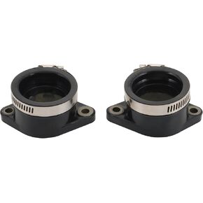 GOOFIT Motorcycle Carburetor Intake Manifold Boot Set Interface Adapter Replacement for CB450N CM400T CB450SC CB400T 16211-413-000 16211-447-000 16211-447-670