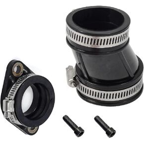 for Kawasaki ATV Bayou 220 & 250 Air Intake System Assembly, Air Intake Manifold Duct Boot & Carb Intake Manifold Boot For Kawasaki Bayou 220 1988-2002 Bayou 250 2003-2011