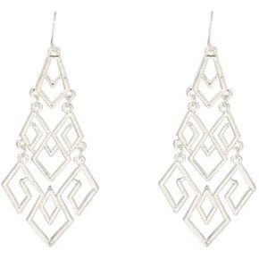Geometric Chandelier Earrings for Women – Bohemian Hollow Diamond-Shaped Dangle Earrings, Lightweight Statement Jewelry for Parties, Weddings & Casual Wear