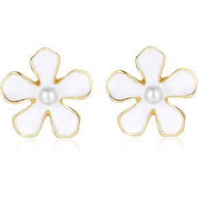 KRUCKEL Flower Dangle Earrings for Women | Color your spring with our Flower Stud Earrings. The new flower to grace our garden, symbolize love in its many forms. Wear yours as a reminder of all the loved ones in your life and style them with other pieces 