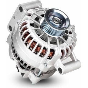New 110 Amp Alternator Fit for Ford Escape 2001-2004 3.0L, for Mazda Tribute 2001-2004 3.0L, 12V CW, 6-Groove Pulley, 8259 AFD0073 112961 1L8U-10300-CD 400-14103