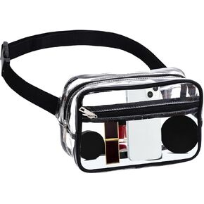 choyaxo Clear Bag Transparent Belt Bag Fanny Packs for Women Stadium Events