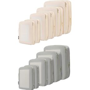 BAGAIL 12 Compression Packing Cubes Travel Accessories Expandable Packing Organizers