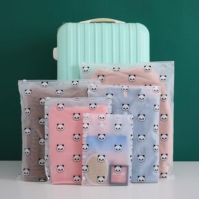 20 Pcs Travel Storage Bags,Clothes Packaging Bags, Reusable Plastic Ziplock, Frosted Waterproof Resealable Clothing Zipper Pouch for Towels, Shoes, Cosmetics (5 Sizes)