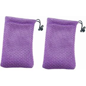 حقيبة الرباط Nylon Mesh ، 6 "× 4" أكياس خيوط حقيبة التخزين الصغيرة للأشياء المصغرة MP3 Charger Maphone Cey