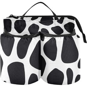 Luggage Cup Holder for Suitcases Free Hands Travel Cup Holder Portable Suitcase Cup Drink Holder Luggage Cup Caddy Bag Carrier Rainbow Leopard Print