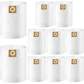 Vacuum Bags Replacement For Shop Vac Bags 5-8 Gallon Type E 90661 9066100 9066133 Type H 90671 9067100 9067133 MMBLING High-Efficiency Disposable Vaccum Collection Filter Bags(10PCS)