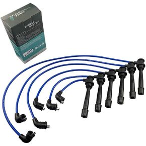 Racing High Performance Spark Plug Wires Fit Santa Fe Sonata Tiburon Optima DOHC 2.5L 2.7L V6 2001-2008