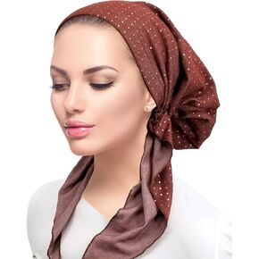 Pretied Head Scarf for Women Lightweight Pretied Bandana Tichel Head Scarves for Women Headwrap, Jewish Head Coverings