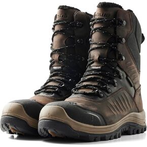 BLÅKLÄDER 2263 Storm 8" Winter Boot – Full-Grain Leather, Composite Toe, 200g Thinsulate™ Insulation, Waterproof, Nitrile/PU Extreme Grip Outsole, Electrical Hazard Protection, 10