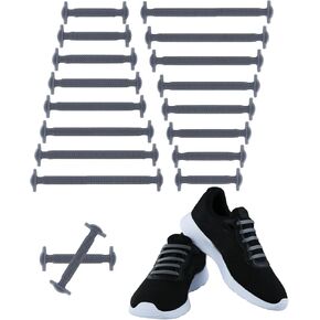 Ferris No Tie Shoelaces, Elastic Silicone Laces - Available in 7 Colors Perfect for Kids Adults Athletes Seniors