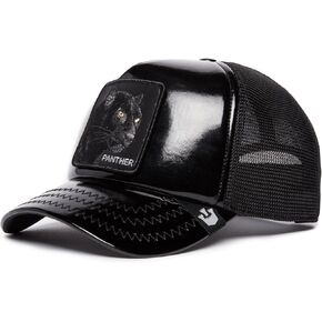 Goorin Bros. Patent Pending Collection Trucker Hat, Black (Obsidian Panther), One Size