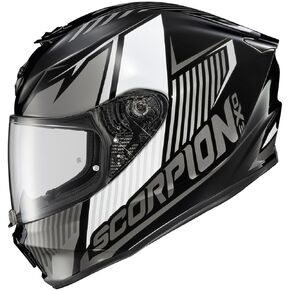 ScorpionEXO R330 Full Face Polycarbonate Shell Motorcycle Helmet with Pinlock Ready Shield and Bluetooth Ready Speaker Pockets DOT Approved Adult