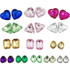 28pcs/lot red green white shoe charms decoration with metal botton stone bling for clog wristband phone case Jewelry girls woman gift