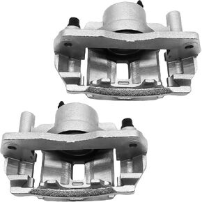 Front Disc Brake Caliper Assembly with Bracket Compatible with Select Mazda Models - Protege 1999-2003, Protege5 2002-2003, 1.8L/2.0L 19-B2608&19-B2609, Front Driver and Passenger Side