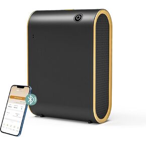 Waterless Essential Oil Diffuser for Home Hotel Commercial Use, Up to 1500 sq.ft. 350 mL Capacity, Aromatherapy Scent Diffuser for Large Rooms, Smart Bluetooth Scent Air Machine, Black