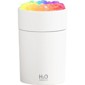 220ml Portable Mini Humidifier with 7 Color Ambient Lighting Small Diffuser for Indoor Bedroom, Travel Desktop, 2 Misting Modes with Auto Off, Preferred at Home.