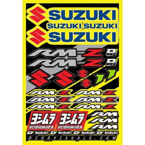 D'cor Visuals 40-40-100 Decal Sheet (Suzuki Rmz 12"x18"), 1 Pack