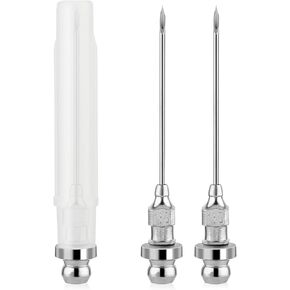ouligay 3pcs 18g إبرة بندقية الشحوم ، إبرة الشحوم لقدرة بندقية الشحوم ، تركيب الشحوم ، إبرة حاقن الشحوم لآلات التشحيم ، سلاسل الدراجات ، مفاتيح التأثير ، إلخ