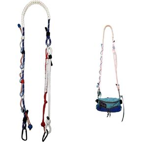 أحزمة حقيبة حزام الكتف Paracord ، وموسع Crossbody ملون قابل للتعديل مع مقبض زجاجة ماء للسفر الرياضي ، والأنشطة الخارجية والمزيد