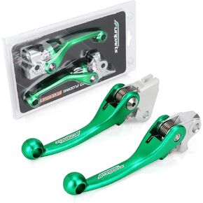 Dirt Bike Brake Clutch Lever Set,Pivot Adjustable Titanium Alloy for KX250F KX450F 13-18 KX250 19-20 Black
