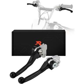 Dirt Bike Foldable Clutch Brake Levers,Forged Pivot Handle Clutch Breakaway Lever for Dirtbike CRF250R 07-25/CRF450R 07-20/CRF250RX 19-25/CRF450RX 17-20/CRF450RWE 19-Red