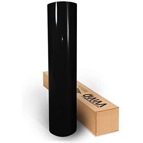 VViViD XPO High Natural Black Gloss Microfinish Vinyl (3.4 MIL) Wrap Roll - 12" x 60"