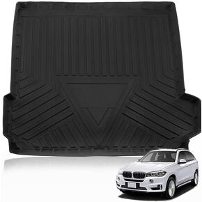 MotorFansClub Cargo Liner Fit for BMW X5 E70 2015 2016 2017 2018 Trunk Liner Tray Heavy Duty Rubber Rear Cargo Area Mat Waterproof Protector Floor Mat
