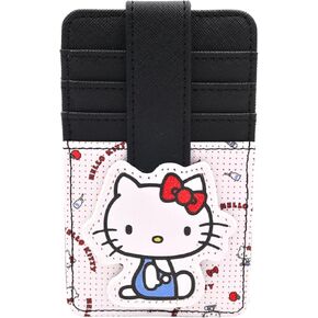 Slim Kitty Friends RFID Blocking Credit Cards Holder Wallet Japanese Cute Characters with Window ID Slot (Kuromi's Purple)
