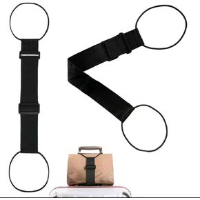 2 Pack Elastic Fastening Belt for Luggage, 2025 Luggage Straps, Travel Belt for Suitcase Handle Handbag Backpack Spinner Carry on Travel Airport
