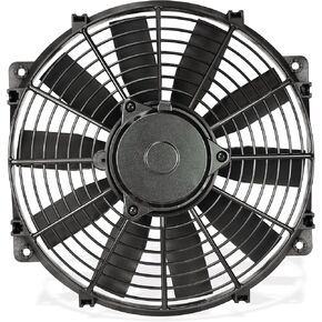 Trimline Reversible Electric Fan, Pusher-Puller Fan (112), Car Accessories, 12 Inches , Black