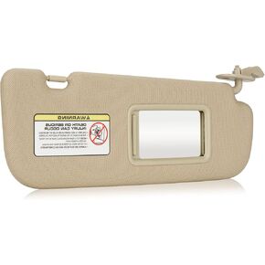Gray Passenger Right Side Sun Visor Replacement Compatible with 2011 2012 2013 2014 2015 Hyundai Elantra Replace 852203X000TX