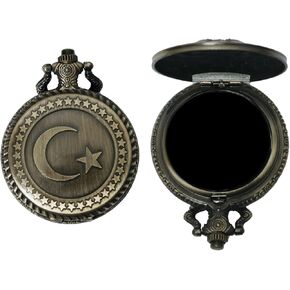 Obsidian Scrying Mirror, Natural Healing Crystal Obsidian Mirror with Bag, for Divination, Meditation, Healing, Feng Shui (Pocket Watch-1)