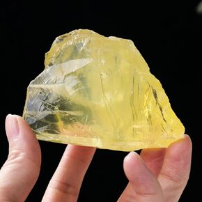 Apengshi 1pcs Citrine Raw Crystal 0.55-0.66lb Natural Crystal Healing Stones Rough Crystal Gemstones for Tumbling, Polishing, Home Decoration, Fish Tank Decoration DIY, Wicca Therapy in Kuwait