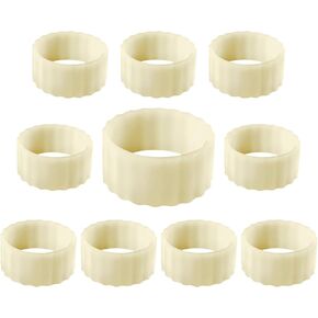 10pcs Silicone Candle Grippers for Taper Candles and Candle Cups,Candle Hugger Gaskets and Peg Holders Stay Put,Candle Rings Gripper,for Weddings,Appointment,Festivals and Home Decor Gifts(White)