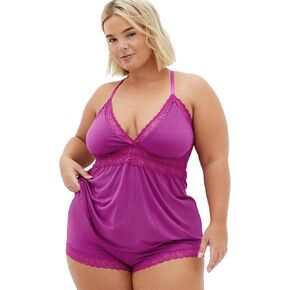 City Chic Women's Plus Size Cami Set-Viva Short