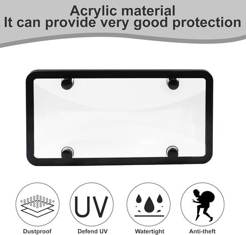 2 حزمة لوحة ترخيص سوداء غير لامع ، إطار لوحة الأرقام مع أغطية خلوية ، لوحة ترخيص عالمية تغطي حامل الأمامي والخلفي ، علامات السيارة للرجل والنساء in Kuwait