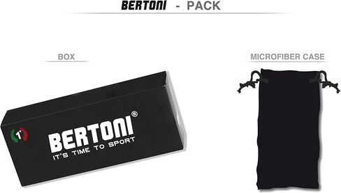 Bertoni Motorcycle Riding Padded Black Glasses - Windproof Antifog Lens - AF125 Italy in Saudi Arabia