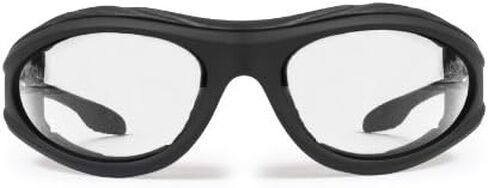 Bertoni Motorcycle Riding Padded Black Glasses - Windproof Antifog Lens - AF125 Italy in Saudi Arabia