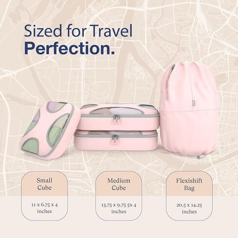 Shacke 6 Set Packing Cubes for Travel Lightweight Luggage Organizer in Saudi Arabia