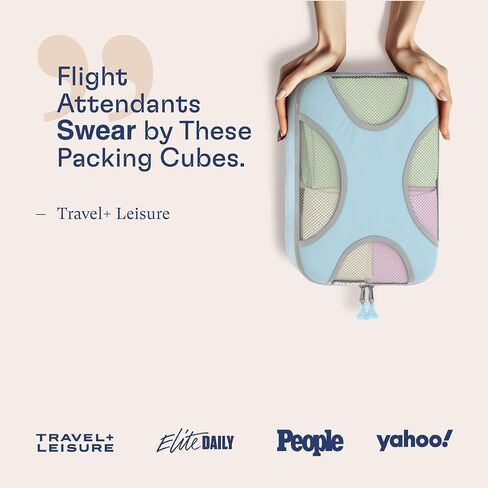 Shacke 6 Set Packing Cubes for Travel Lightweight Luggage Organizer in Saudi Arabia