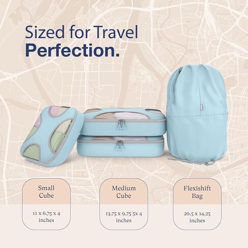 Shacke 6 Set Packing Cubes for Travel Lightweight Luggage Organizer in Saudi Arabia