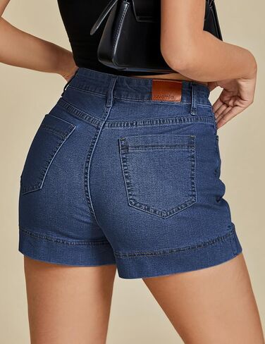 luvamia Jean Skorts for Woman Trendy High Waisted Stretchy Denim Skirt with Shorts Y2K Mini Skort Skirts Country Concert in Kuwait