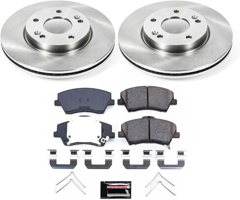 Power Stop KOE7370 Autospecialty Front Replacement Brake Kit-OE Brake Rotors & Ceramic Brake Pads For Hyundai Elantra 2017-2020 [Model Specific] in Saudi Arabia