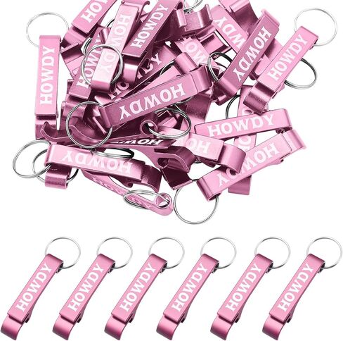 Junkin 30 Pcs Western Cowboy Party Favors Bottle Opener Keychain Bulk Metal Beer Can Beverage Opener Keychains for Bar Birthday Baby Shower Wedding Wild West Theme Party Decorations Gift Souvenirs in Kuwait