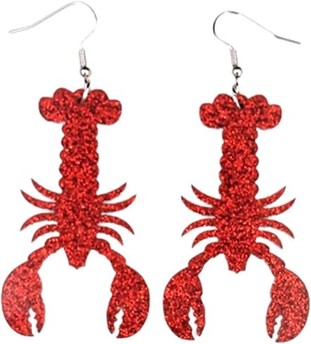 ملون جوفاء خارج أكريليك بريق البحر seahorse دانج إسقاط الأقراط البوهيمي لطيف متعدد الألوان حيوانات البحر الكراد in Kuwait