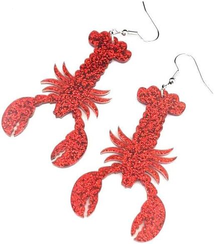 ملون جوفاء خارج أكريليك بريق البحر seahorse دانج إسقاط الأقراط البوهيمي لطيف متعدد الألوان حيوانات البحر الكراد in Kuwait