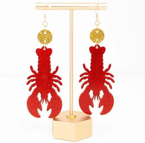 ملون جوفاء خارج أكريليك بريق البحر seahorse دانج إسقاط الأقراط البوهيمي لطيف متعدد الألوان حيوانات البحر الكراد in Kuwait