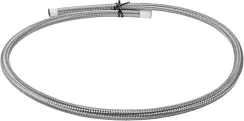 1 Pcs AN16 Fuel Line Hose 3.3ft Vacuum Hose Automotive 16AN CPE Fuel Hose Silver Tone CPE Rubber,Stainless Steel Braided in Saudi Arabia